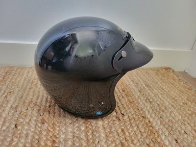 Fulmer AF-20 DOT Open Face Motorcycle Helmet Black Size XL