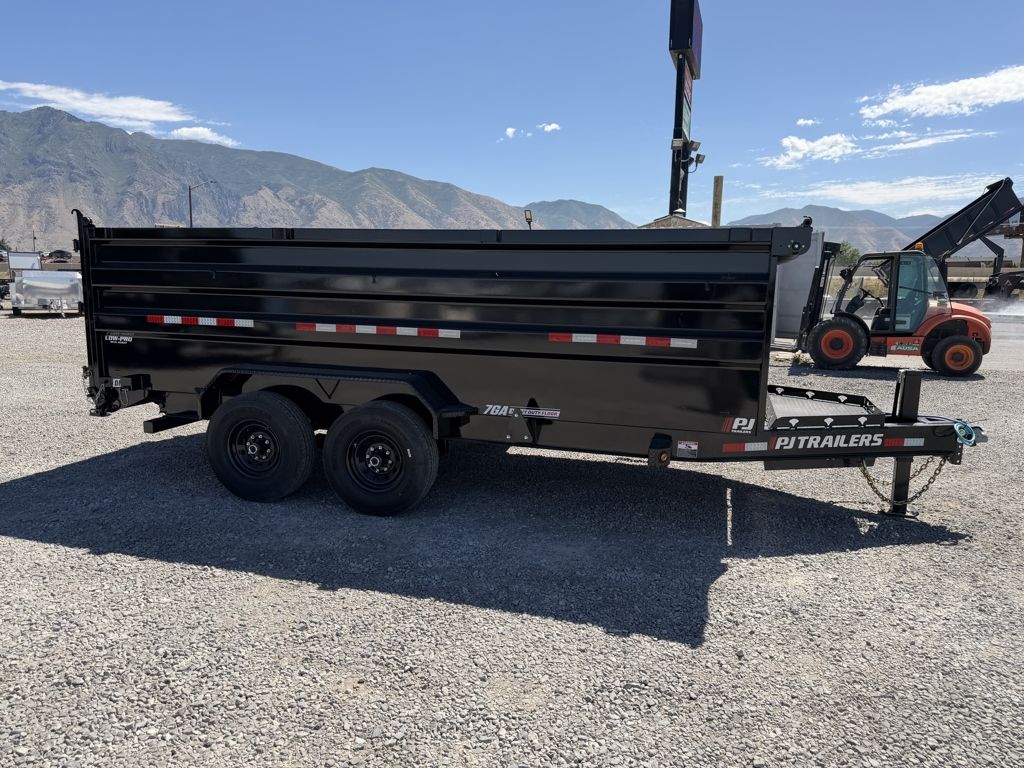 2027 PJ Trailers 7x16 15.4k 83 Low-Pro High Side "