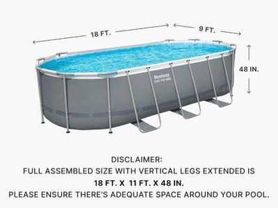 Above Ground Pool 18' x 9' x 48"