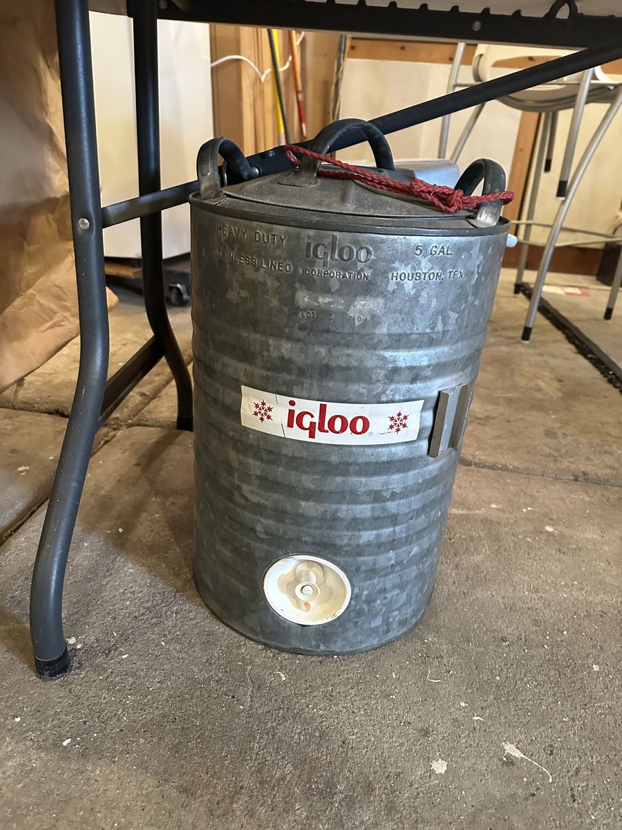 Vintage 5 Gallon Galvanized Igloo Water Cooler