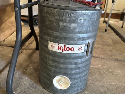 Vintage 5 Gallon Galvanized Igloo Water Cooler