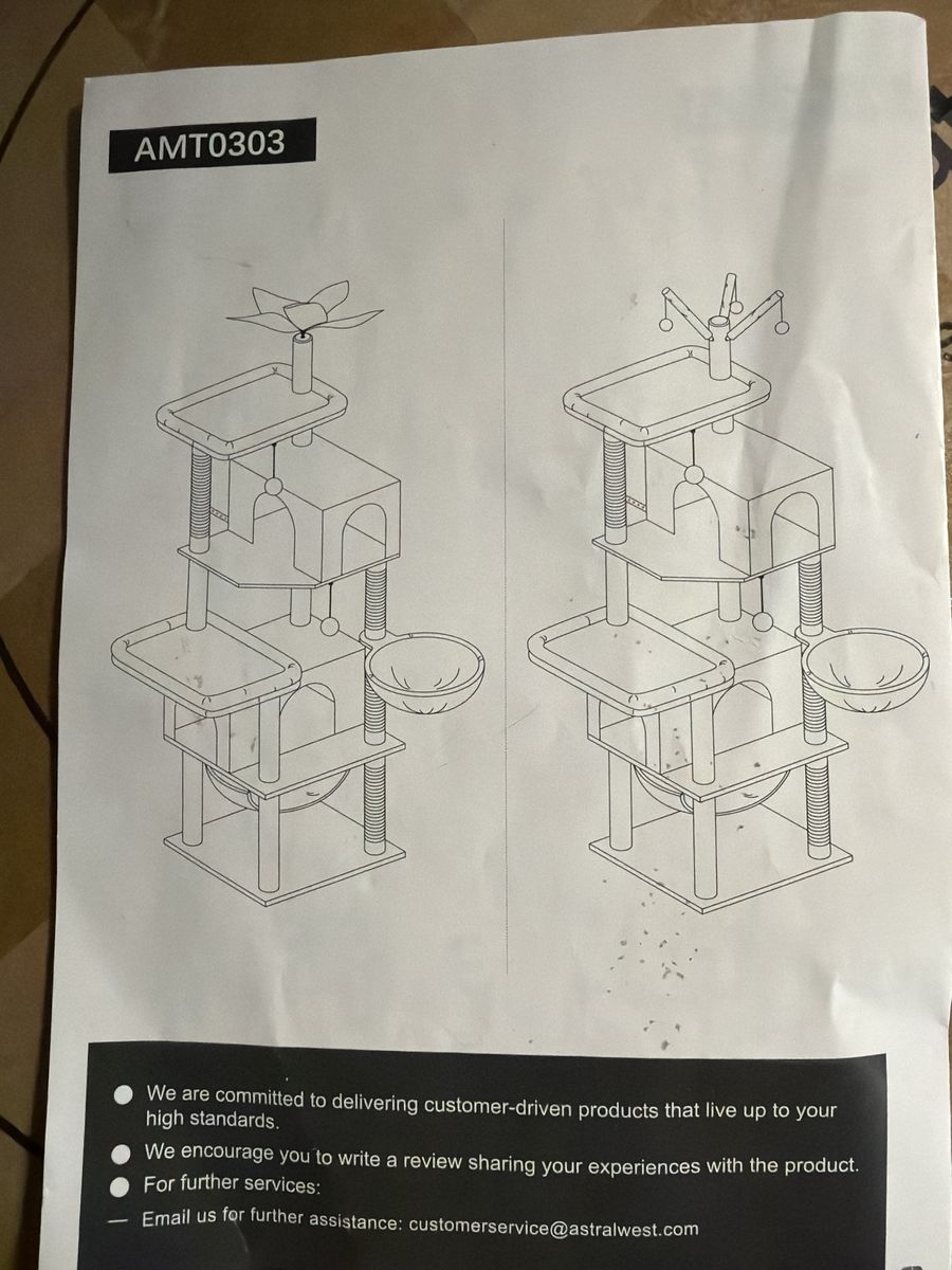 75” Cat Tree Condo Scratcher Tower with Hammock