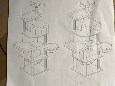 75” Cat Tree Condo Scratcher Tower with Hammock