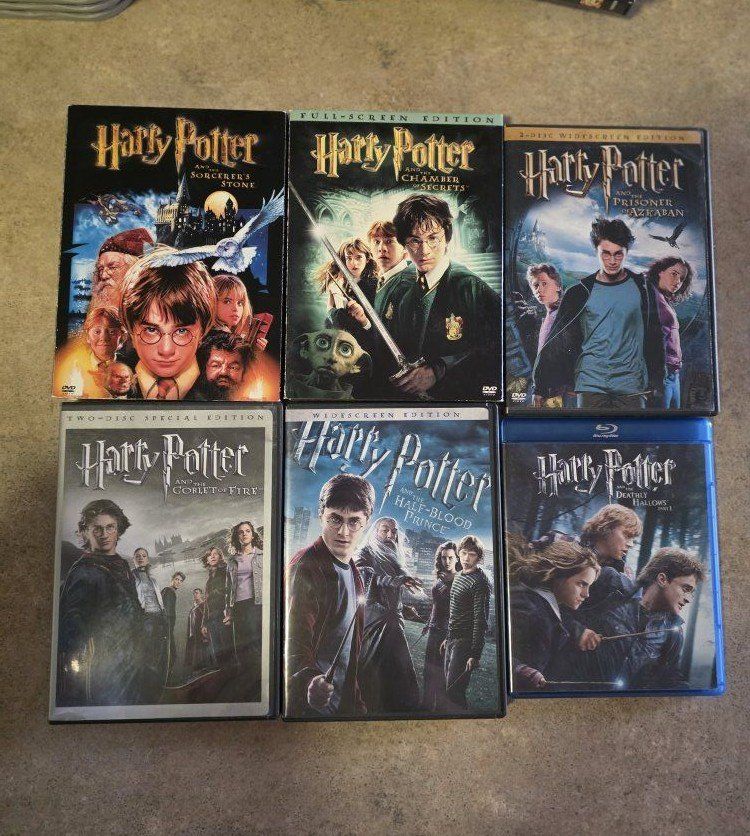 Harry Potter dvd and blu-ray movies
