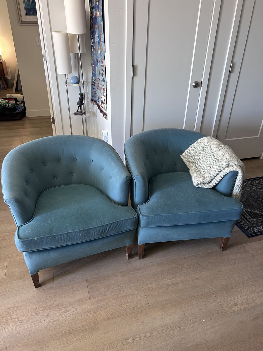Matching accent chairs 28x28x30