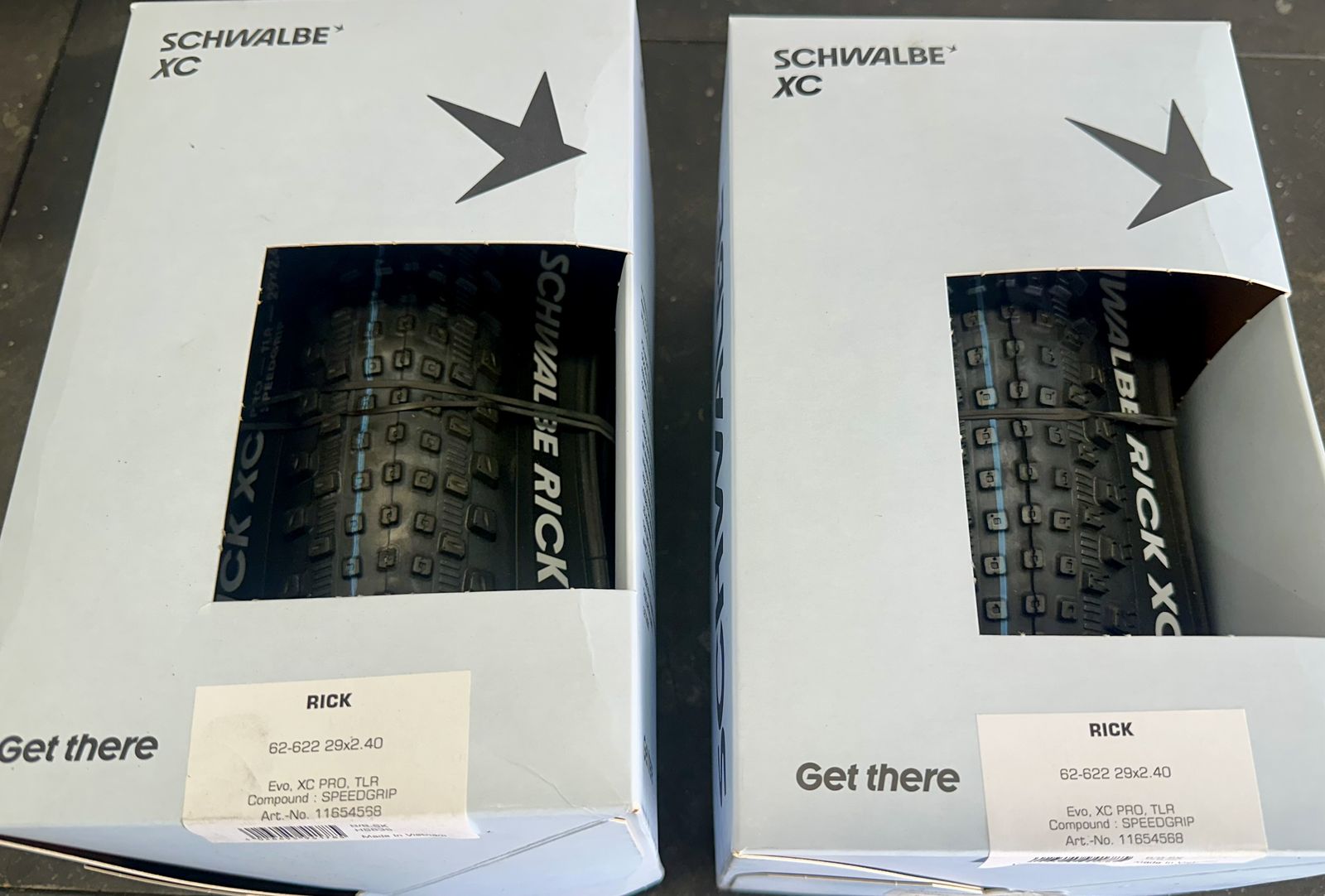 Schwalbe XC Rick 29x2.4” tires