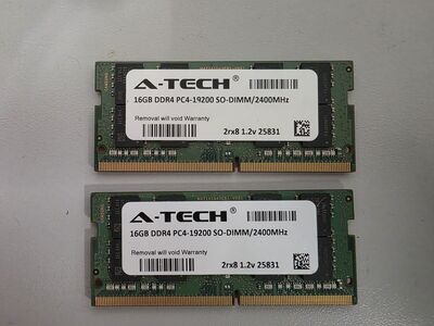 32 GB (2x16) DDR4 SODIMM 2400 RAM