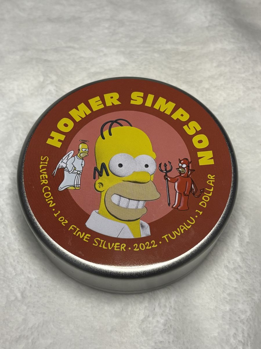 Tuvalu 1 Oz Homer Simpson Very Rare 100 Made