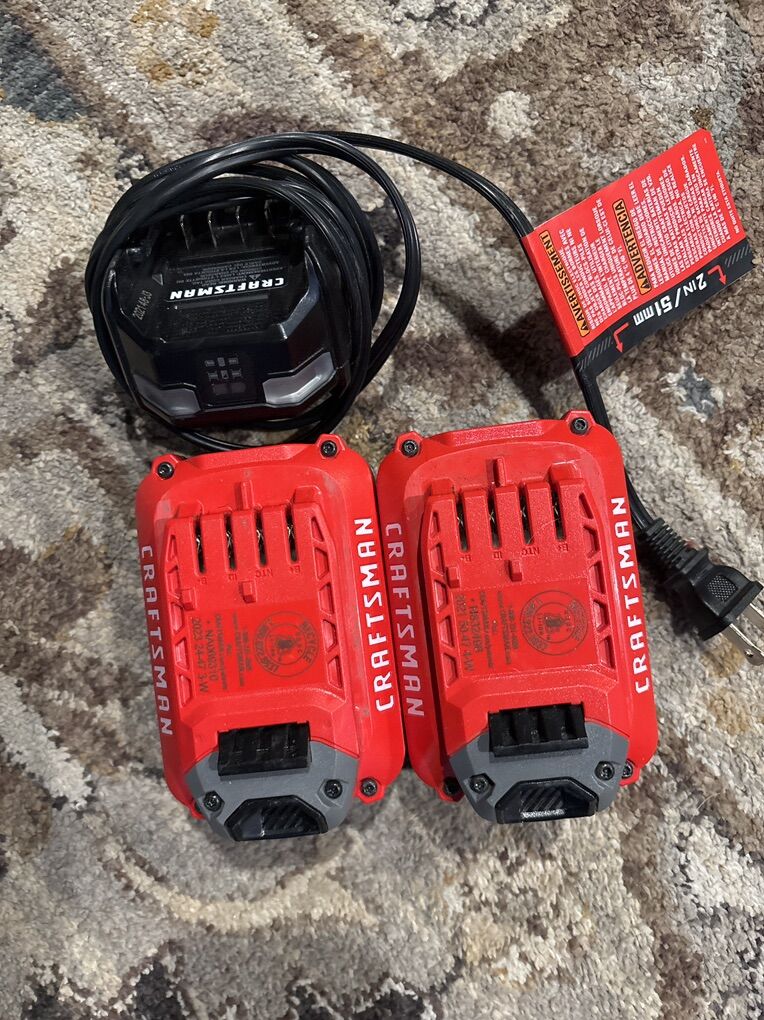 Craftman Batteries W/ Charger
