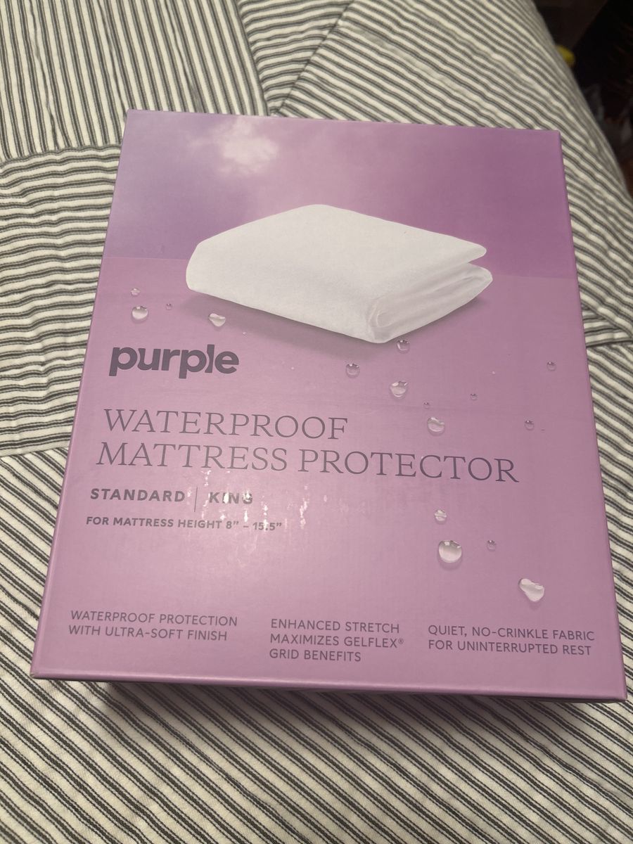 Purple King Waterproof Mattress Protector - Ultra-Soft Finish, Enhanced Stretch, Quiet No-Crinkle Fabric