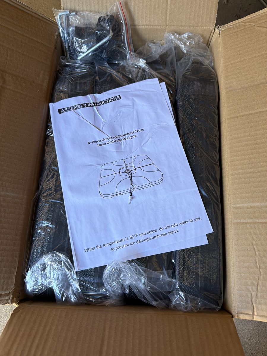4 piece weight set for cantilever umbrella