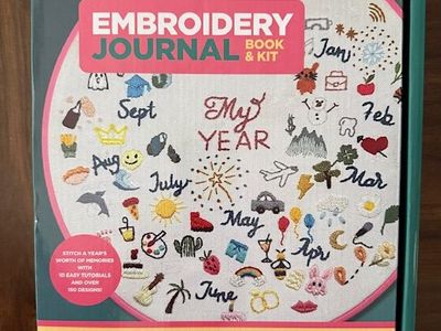 Embroidery Journal Book and Kit, NEW