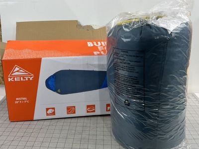 Kelty Mistral 20F Degree Regular Mummy Sleeping Bag Blue New 76” new