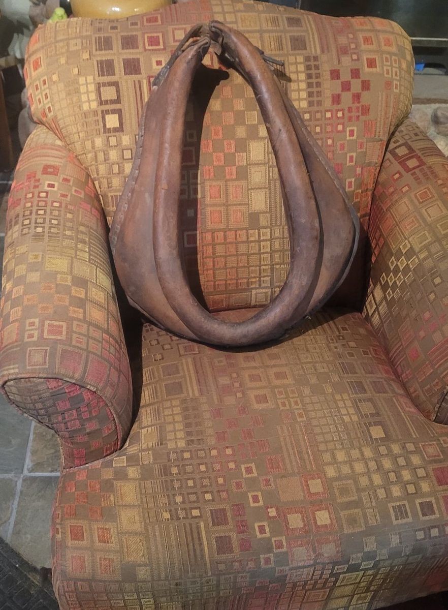 Vintage Leather Horse Collar  Harness