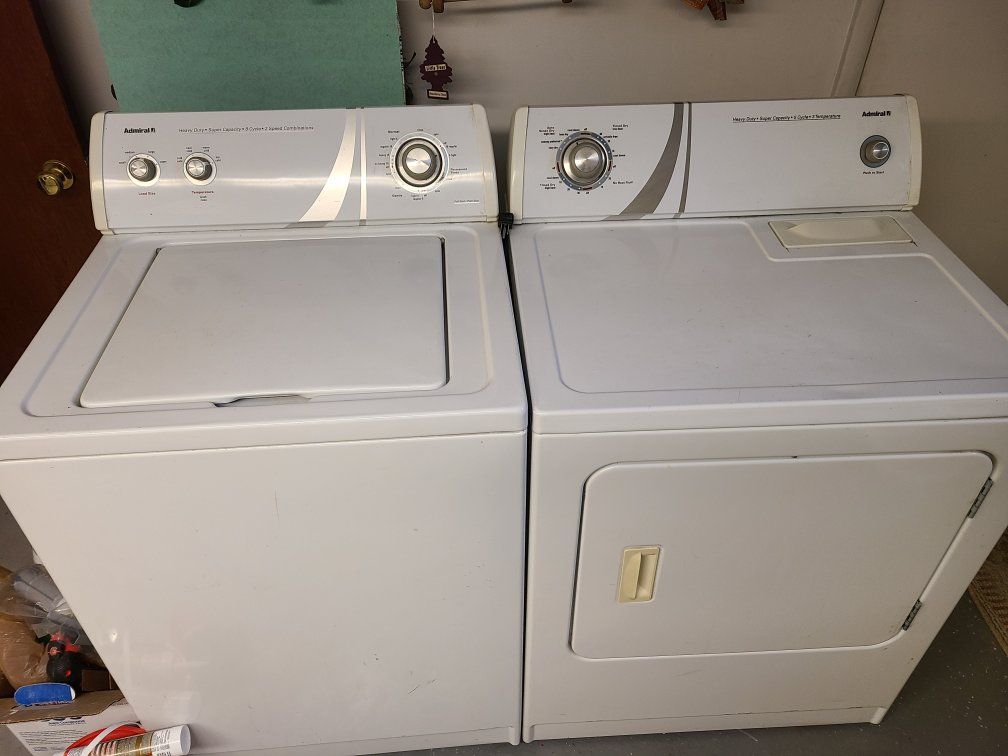 Admiral Washer and Electric Dryer