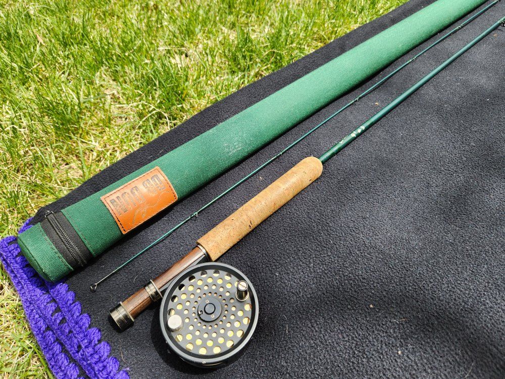 R.L.Winston 9' 3 wht custom built fly rod combo