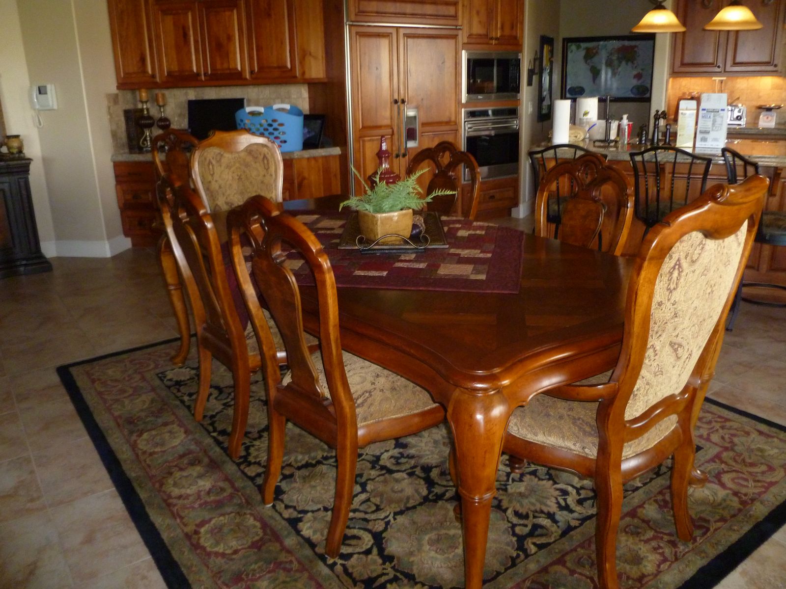 Dining Room Table, chairs, hutch