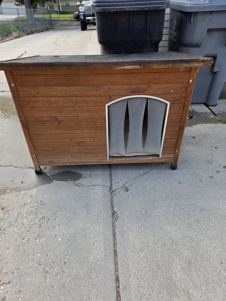 Free Dog House with Heated Bed