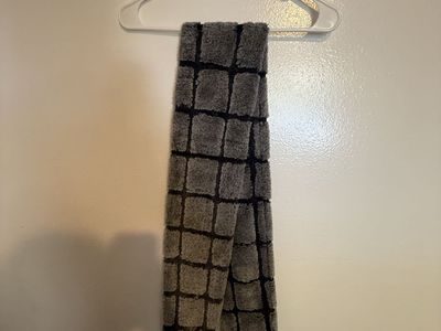 Soft Black Winter Scarf