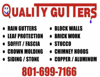 Quality Gutters Inc – Rain Gutters & Full Exterior Services in Utah