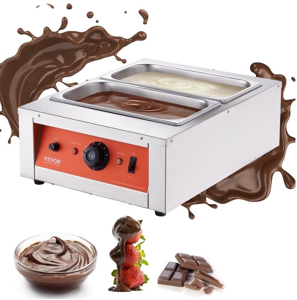 Chocolate Tempering Machine, 17.6 Lbs 2 Tanks