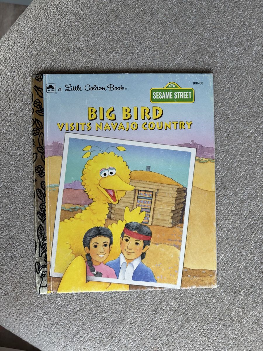 Big Bird Visits Navajo Country, A Little Golden Book, Sesame Street, Vintage Children's Book
