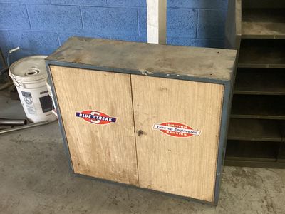 Metal cabinet. Vintage automotive