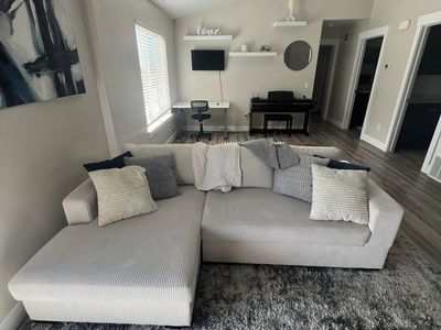 96” like new used White Sofa Couch