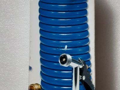 New D&W Spray-Away 3/8-inch x 15-ft RV Exterior Coiled Water Hose for Spray-Away Quick Connect Systems with Brass Insert