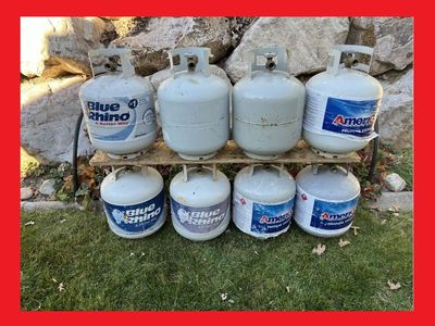 EMPTY - 5 gallon / 20 lb. Propane LP Gas Cylinders/Tanks/Bottles for Exchange LPG
