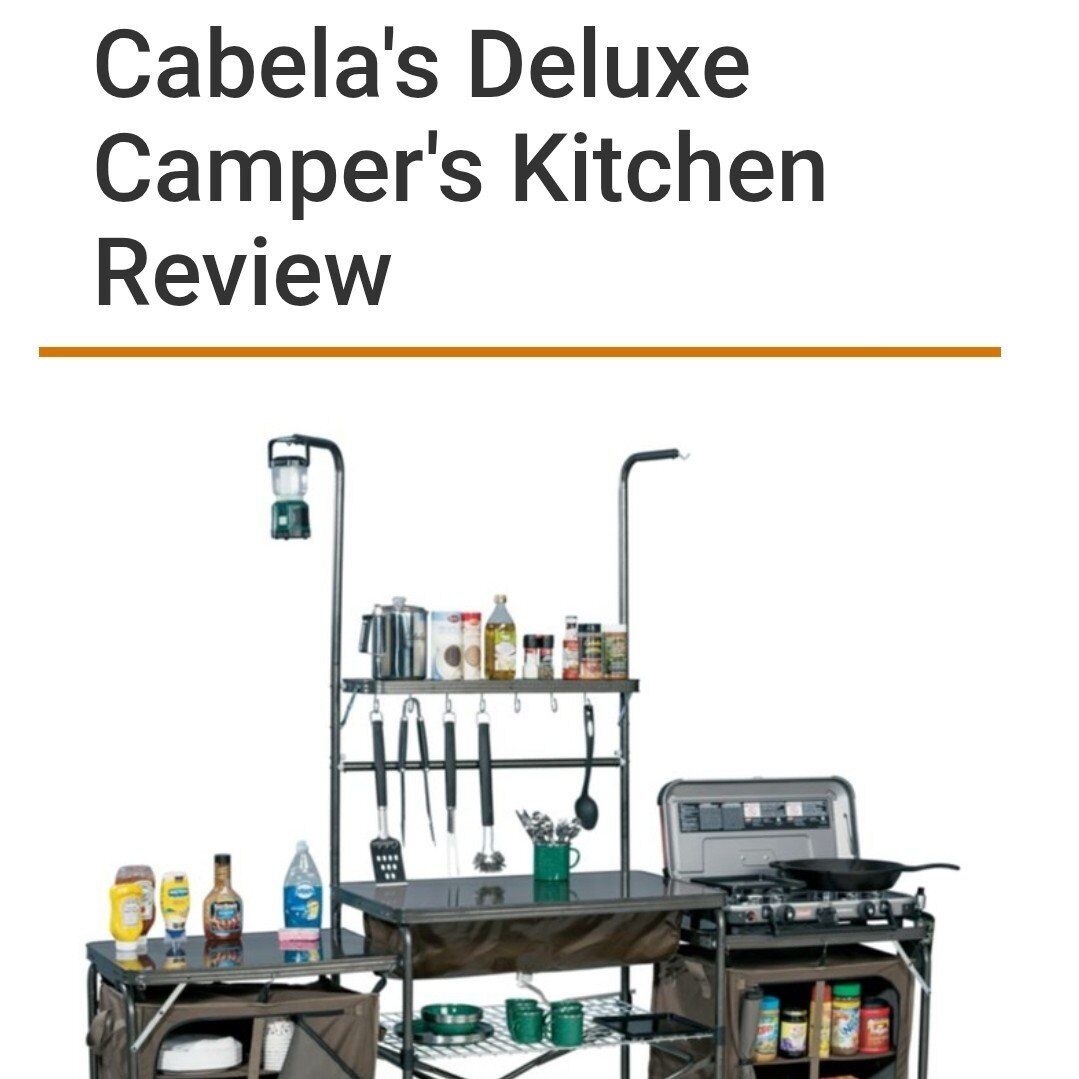 Cabelas Deluxe Camping Kitchen NIB