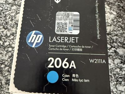 NEW UNOPENED HP Original LASERJET toner CYAN