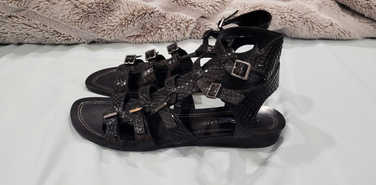 Cute Antonio Melani Fea Gladiator Leather Sandals