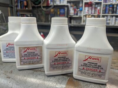 Mantis tiller 2 cycle stroke Oil