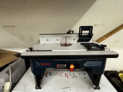 Bosch Router Table + Ryobi 2 HP Plunge Router – Never Used