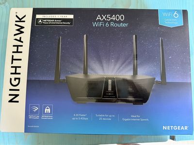 NETGEAR Nighthawk AX5400 WiFi 6 Router (RAX54) -, Gigabit Speeds