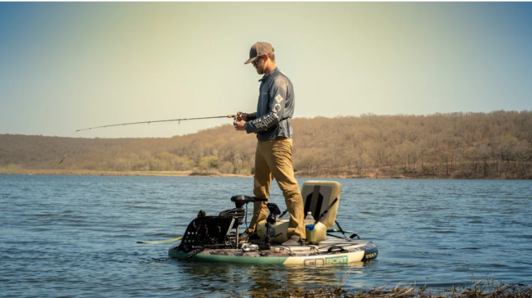 Buy DAD and fishing boat for Father Day! Inflatable GoBoat w/electric motor!