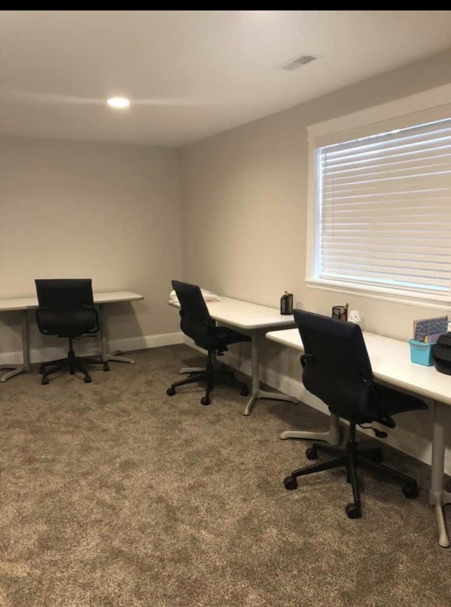 Steelcase 60"x24.5" Laminate Office/Study Tables - 2 Available, Recently Repainted