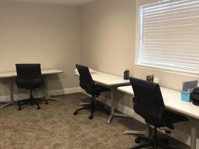 Steelcase 60"x24.5" Laminate Office/Study Tables - 2 Available, Recently Repainted