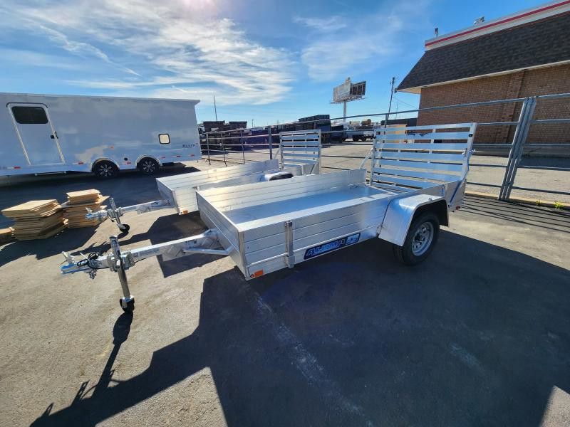 2027 Aluma 6310 ESA (5X10) 2K with Solid Sides Aluminum Utility Trailer