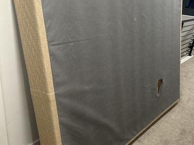Queen sized box spring and bedframe