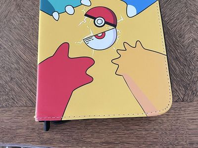 Pokemon Trading Card Binder with Zipper and Ring Sleeves
