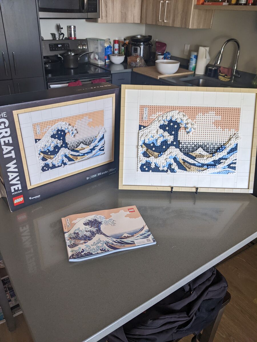 LEGO Set The Great Wave Hokusai Painting
