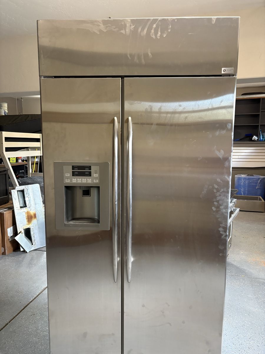 GE Profile Arctica side by side refrigerator