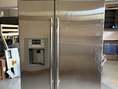 GE Profile Arctica side by side refrigerator