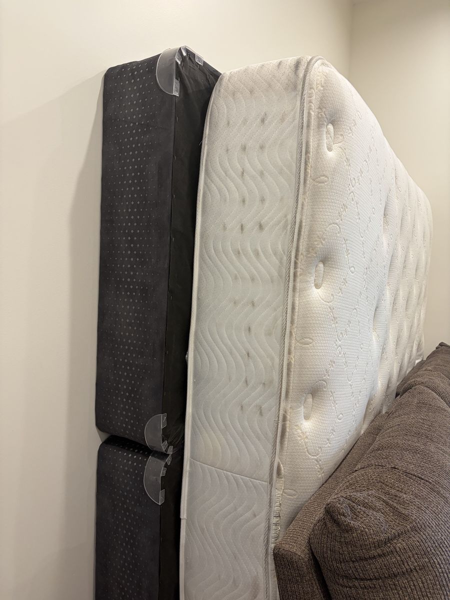 King Size Mattress and Split Box Spring Set