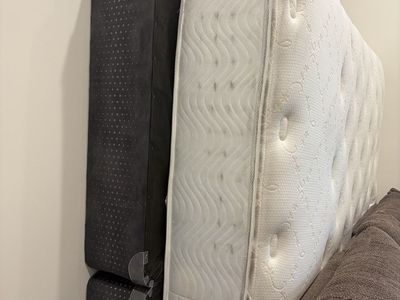 King Size Mattress and Split Box Spring Set