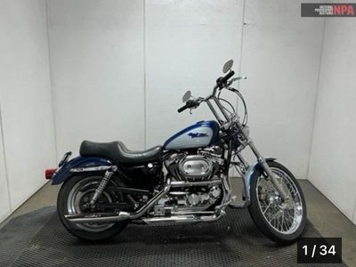 2000 Harley-Davidson Sportster 1200 Custom Cruiser Motorcycle Blue/Silver