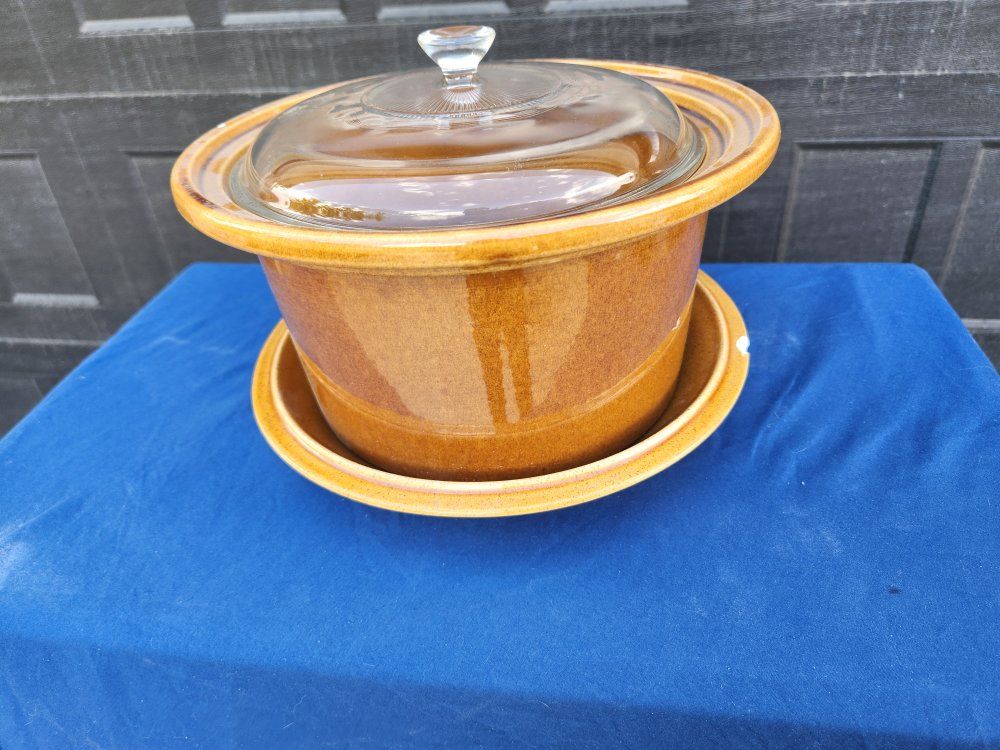 vintage ceramic casserole dish