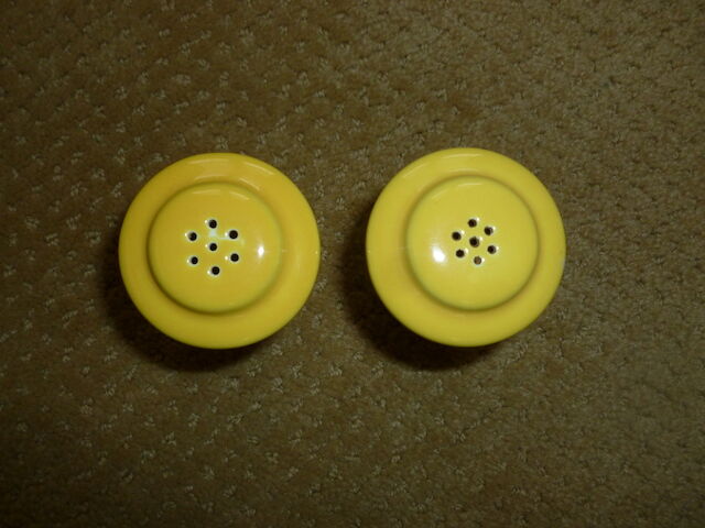 Beautiful Vintage Harliquin Salt and Pepper Shakers - 1930's